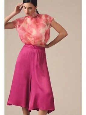 Anthropologie Silky Culottes |Anthropologie Women’s Wide Leg Pant Size S